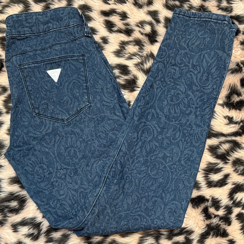 Guess Dark Blue Medium Rise Skinny Jeans Emma Fit